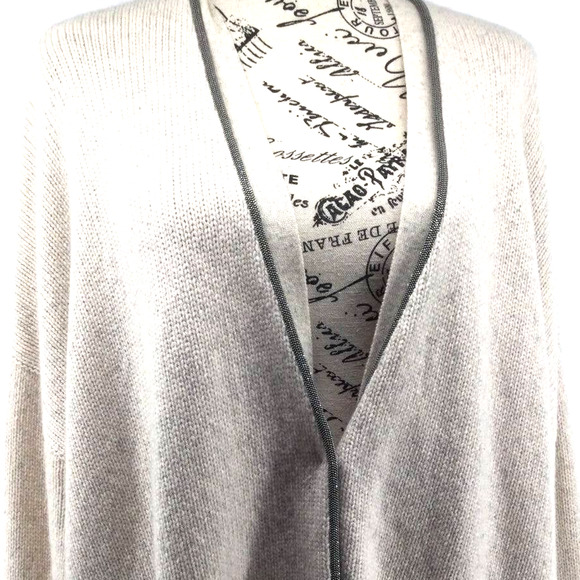Brunello Cucinelli Sweaters - Brunello Cucinelli 100% Cashmere Monili Oversized Cardigan S